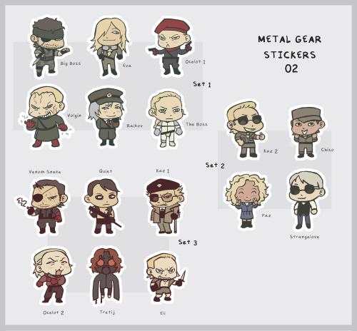 new drop on my store!! I have metal gear stickers and prints :]mgs stickers 1mgs stickers 2mgs print