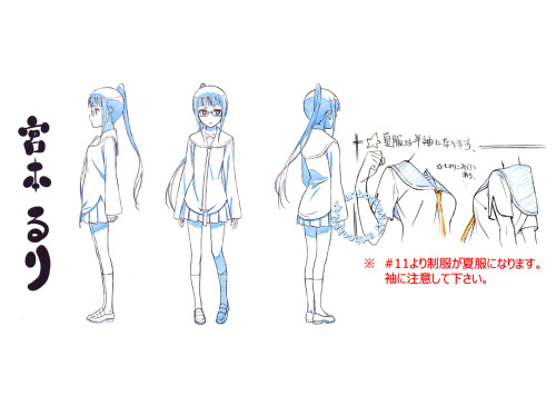 artbooksnat:  Nisekoi (ニセコイ)Character designs for the diminutive Ruri Miyamoto, illustrated by Nobuhiro Sugiyama (杉山延寛) and selected from the Nisekoi Production Note (Amazon JP | US).