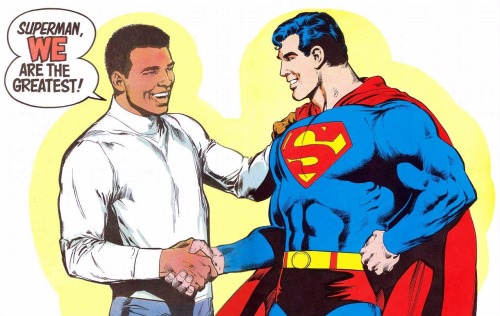 Superman vs. Muhammad Ali - art by Neal Adams and Dick Giordano (1978)