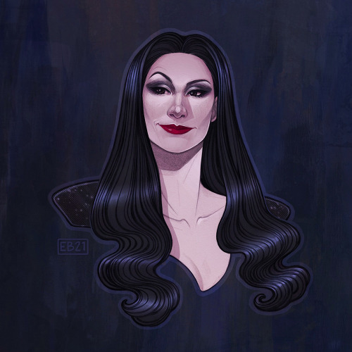  Morticia Addams Winner of a recent poll I held on twitter to help me choose a subject for