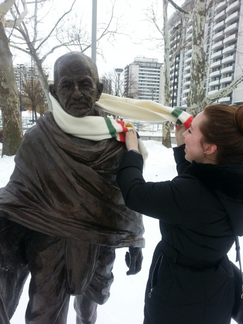 So there&rsquo;s this random Ghandi statue in this small park in downtown Hamilton. I don&rs