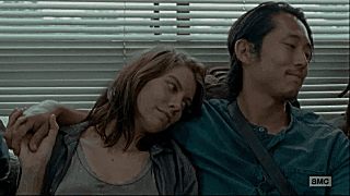 maggiegrheene:  Glenn &amp; Maggie being adorable little cutie pies without a