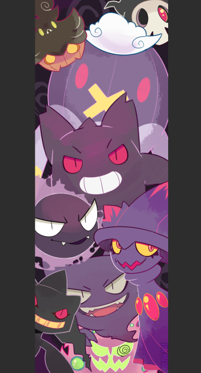 grouchygutterrat: Really wanted to try and make a bookmark for my favorite ghost pokemon and this is