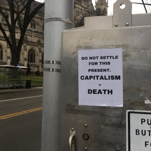 Anarchist posters seen around Pittsburgh