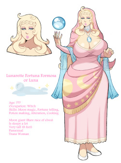 Drakdrawings:  I Guess In Honor Of Super Moon Here’s A Luna Ref I Never Uploaded