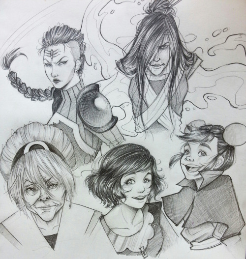 puffycaveman: Ladies of LOK part 2Hair, so much hair. 