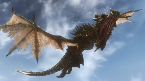 dragonborn-adventures:  Alduin and Paarthurnax 