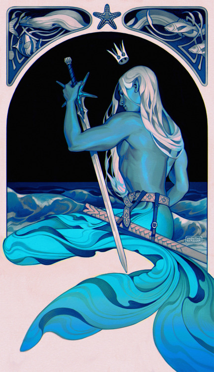 tincek-marincek: Deep Blue SeaI decided to attempt mermay since I didn’t do it for past few years an