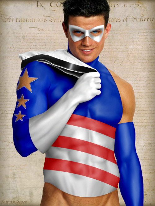 mindsweeperart: Happy 4th of July. Original character.