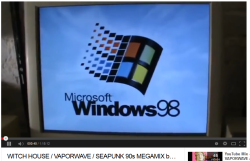 nyannerz: cedpipe:  nyannerz:  nyannerz:  shangri-lol:  it takes him a minute and a half to start up this windows 98 PC and open notepad to type “You are now listening to the Witch House 90s Megamix”  im going to listen to the whole thing  tthey just