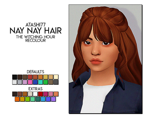 witching hour recolour - nay nay hair by @atashi77the mesh is required dl (sfs)