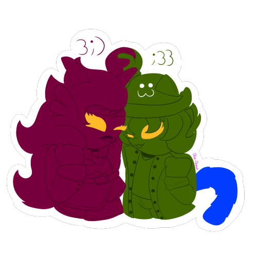 Fourth sticker for the third wave!Tip me on Ko-Fi here!Buy my stickers here!Commission me here (pric