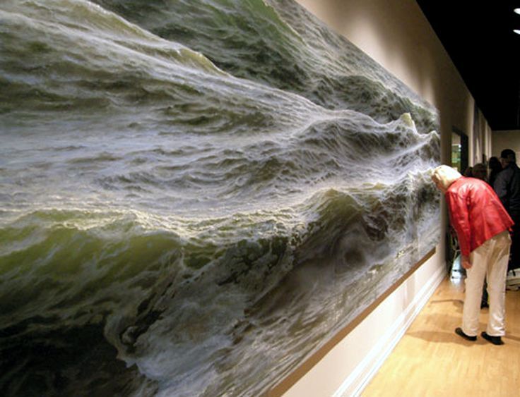 asylum-art:   Waves, Painting and Photo-realism Ran Ortner is an American artist,