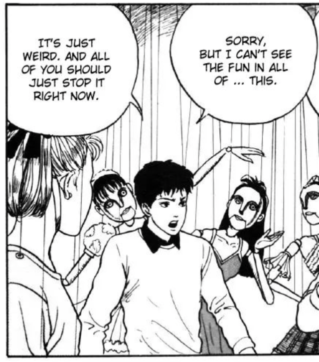 fancifulshenanigans:tsunflowers:my favorite junji ito panelThings to say to the horrors