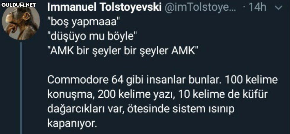 Immanuel Tolstoyevski...