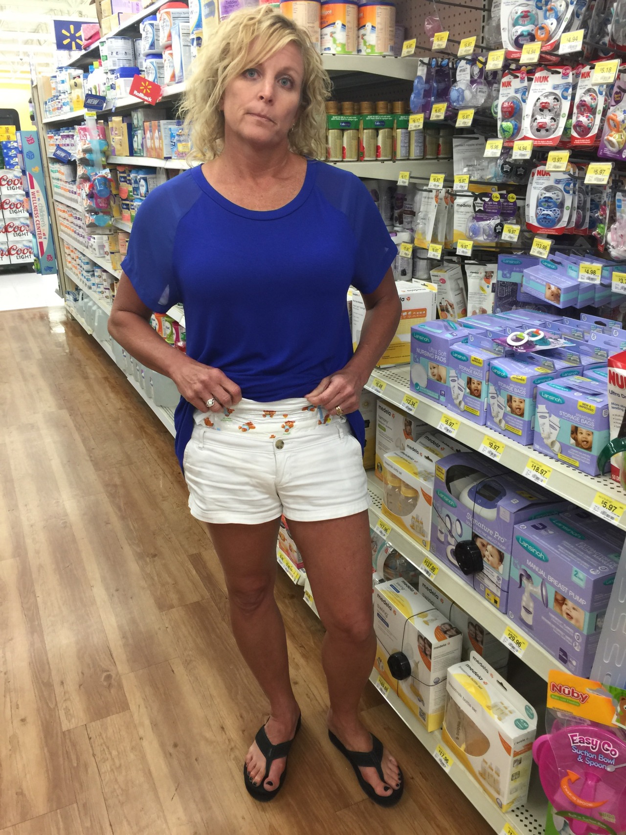 thebambinogirl:  Daddy made me wear my short Holilister shorts again out in public.