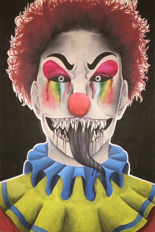 Three new paintingsPlague DoctorSome Clown Slendypants