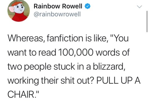 vmohlere: rainbowrowell:  fanbows:  @rainbowrowell porn pictures