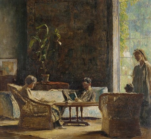 urgetocreate:  Daniel Garber, Students of Painting, 1923