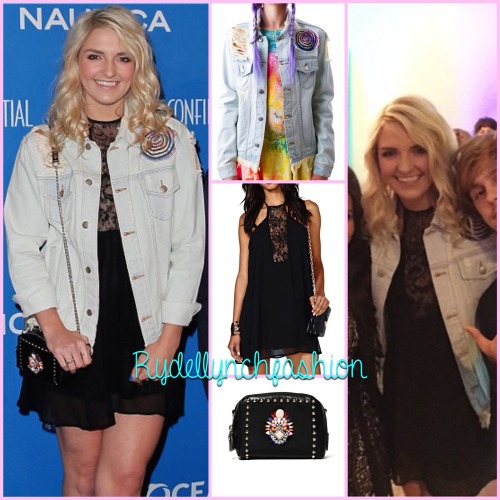 Rydel’s Outfit for the  3rd Annual Nautica Oceana Beach House;UNIF Trippin Jacket (Exact) - No Longe