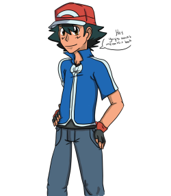 Dragoniss:  Made A Doodle Comic On Ash’s New Outfit. God He Looks Hot…Oops Did