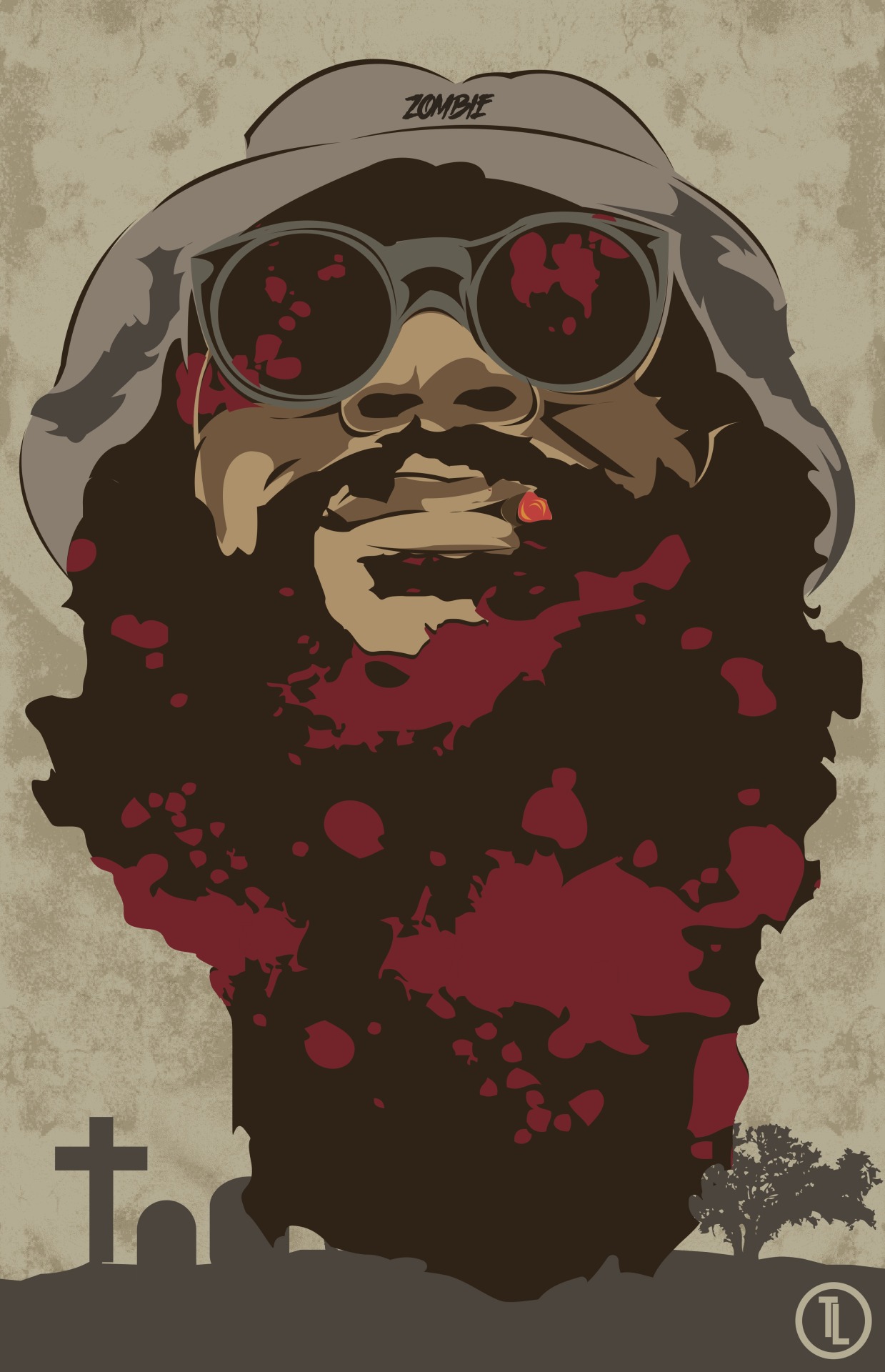 taylorlindgrenart:  The Zombies of Flatbush Juice Digital Art Print. TaylorLindgrenArt.2014