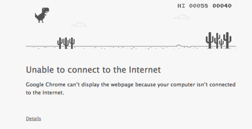 undeadmachinery:My brother showed me that if you click on the dinosaur in Chrome, you can play a gam