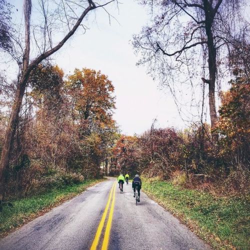 November in Indiana can be quite chilly on a road bike.  #cycling #ridelots #michianavelo ift