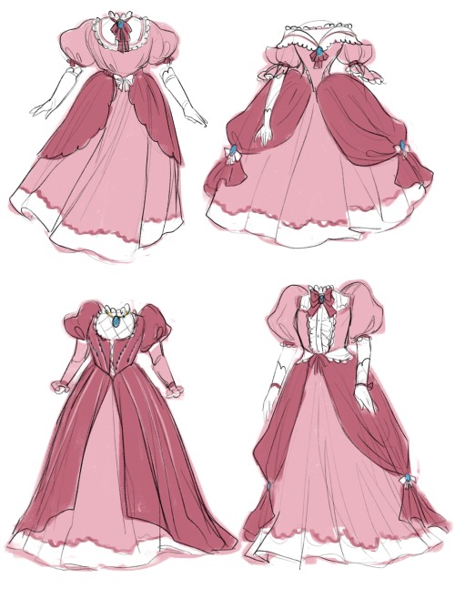 mayakern: thinking about princess peach outfit redesigns….