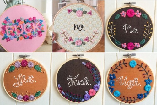 idk you guys, my latest embroidery seems to have a theme