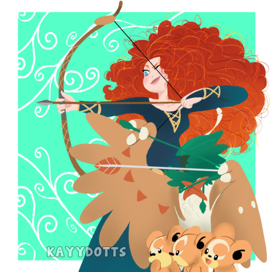 kayydotts: Merida and her pals! 
