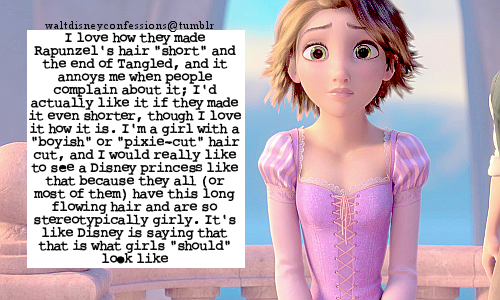 Walt Disney Confessions — “I love how they made Rapunzel's hair 
