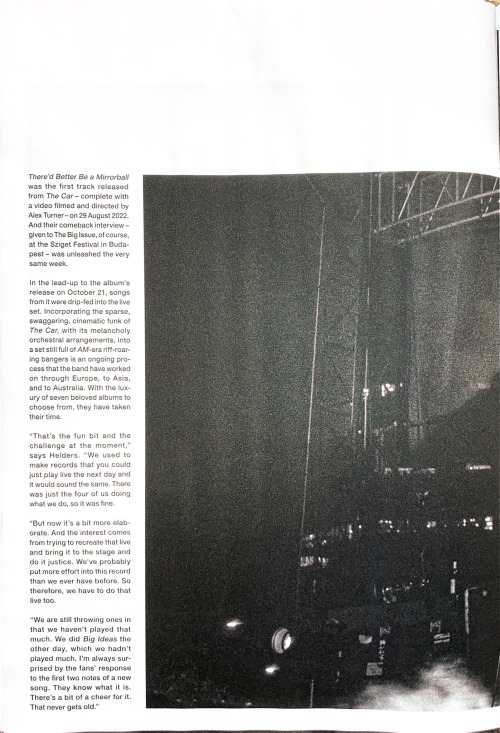 Arctic Monkeys UK And Ireland Tour 2023 Official Programme