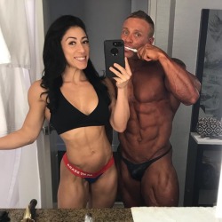 Brad Rowe W/His Wife Stephanie Rowe - Prior To The 2017 Ferrigno Legacy Prejudging.