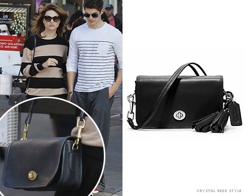 Crystal Reed Style — What: Coach Legacy leather 'Penny' purse