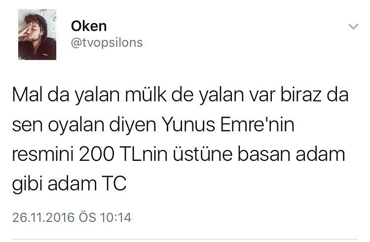 Mal da yalan mülk de...