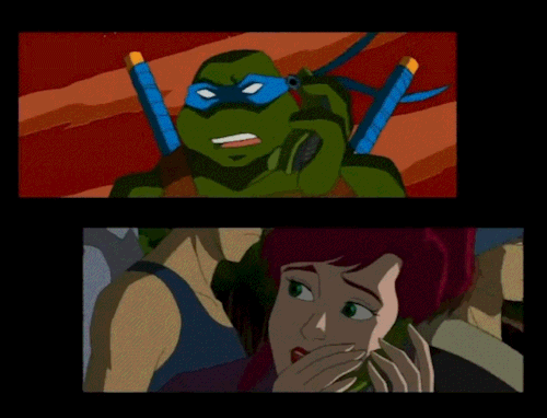 TMNT 2003 Dynamics: Leonardo And April ONeil