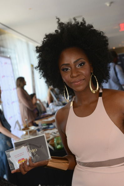 a-myriad-of-marvels: soph-okonedo: Actress Teyonah Parris attends Kari Feinstein’s Style Lounge presented by Paragon at Andaz West Hollywood on August 22, 2014  I find her so stunning. Love this whole look 