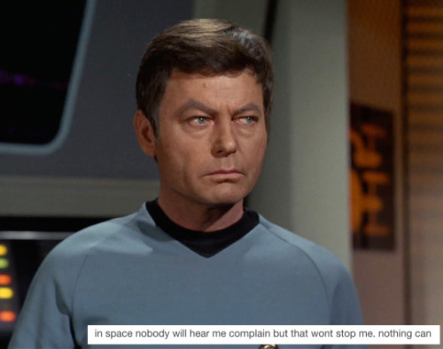 bravemccoy:tos + text posts: leonard mccoy edition #2