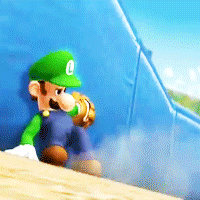 starlightsonic:  Remember in Mario Sluggers when DK straight up smashed Luigi into