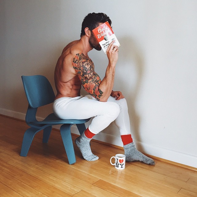 peterlongs123:a shy guy in his white long underwear