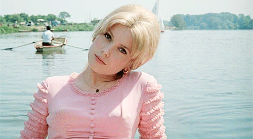 room42: theroning: Catherine Deneuve in Un Monsieur de Compagnie (dir. by Philippe de Broca, 1964). 