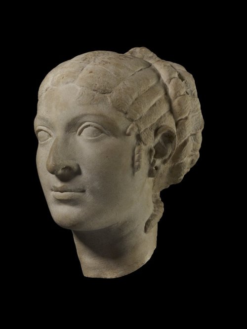 Portrait head of a woman resembling Cleopatra VII