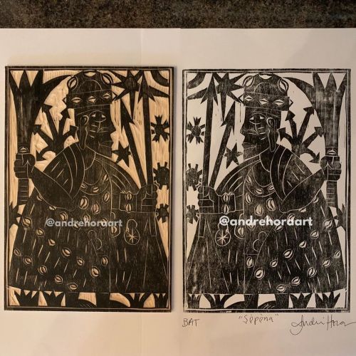 #ṣọ̀pọ̀na #xapanã #obaluaiye #orisa #orixá #grabado #gravura #woodcut #xilogravura #xilo #holtzschni