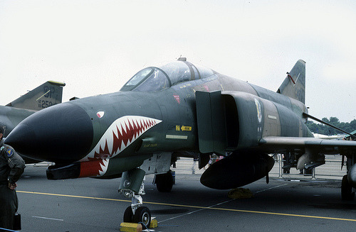 risinginsurgency:  The F-4 Phantom doesn’t get enough love, so here.   Nice heritage flight