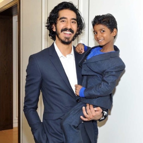 mtvalerie:Moodboard of Dev Patel being extra cute with Sunny Pawar!!