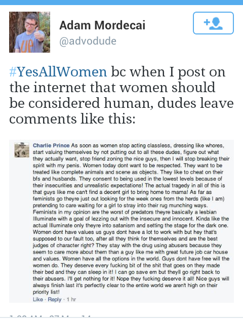 obamaflakes:  Some personal favorites from the #YesAllWomen feed on Twitter- part