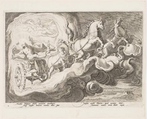 Clymene Urging Phaeton to Find Helios, Phaeton Asking for the Chariot, Phaeton Driving the Chariot o