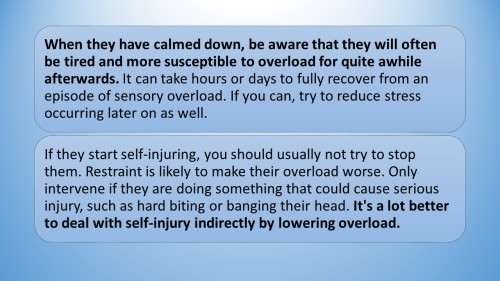 cutebmo:  lilbijou:  : Sensory Overload and how to cope. (click on images to zoom)  OH MY GOD IM SO SURPRISED FIBRO IS LISTED ON HERE…WHEN PPL TALK ABOUT SENSORY OVERLOAD THEY USUALLY FOCUS ON MENTAL DISORDERS (WHICH IS FINE AND UNDERSTANDABLE) BUT