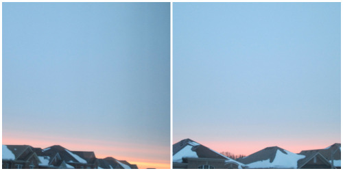 radfoxes:  opened my blinds and it looked like the sky was painted